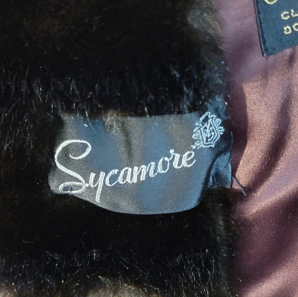 Sycamore Aristocrat Vintage 1970's Brown Faux Fur Women's Coat - Picture 7 of 12